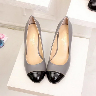 CHANEL Shallow mouth Block heel Shoes Women--001